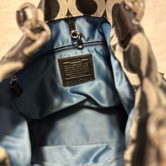 Coach Tote, lots of room. Used, some stains, see pictures - Picture 3 of 12